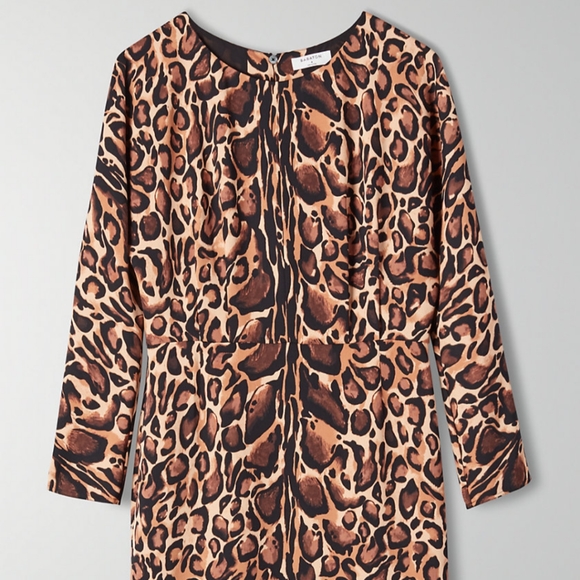 Babaton Leopard Print Long-Sleeved Dress - Picture 2 of 11